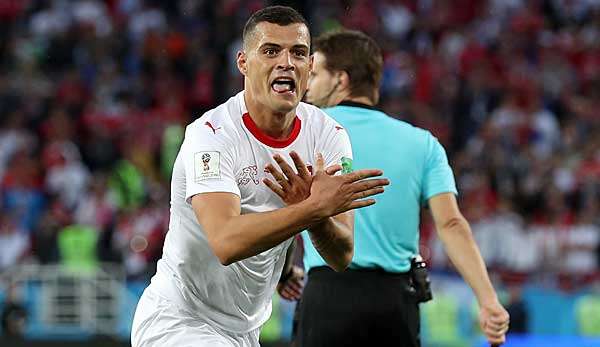 Sorgte mit seinem Doppel-Adler-Jubel schon bei der WM 2018 für Aufsehen: Granit Xhaka.