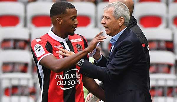 Verbrachten gemeinsam eine erfolgreiche Zeit bei OGC Nizza: Alassane Plea und Lucien Favre.