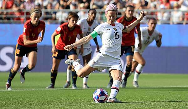 Traf doppelt vom Elfmeterpunkt und bescherte den USA so den Viertelfinaleinzug: Megan Rapinoe.