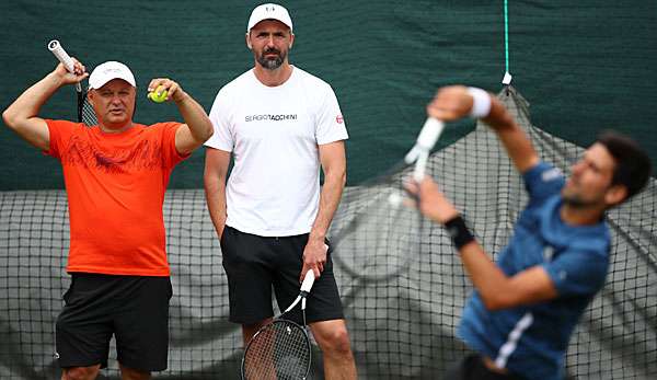Goran Ivanisevic arbeitet ion Wimbledon im Team von Novak Djokovic.