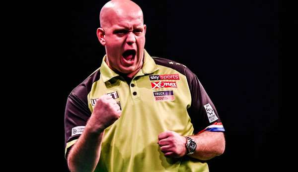 Michael van Gerwen tritt beim US Masters in Las Vegas an.