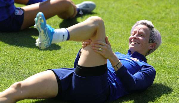 Megan Rapinoe spielt mit den USA am Sonntag um den WM-Titel gegen die Niederlande.