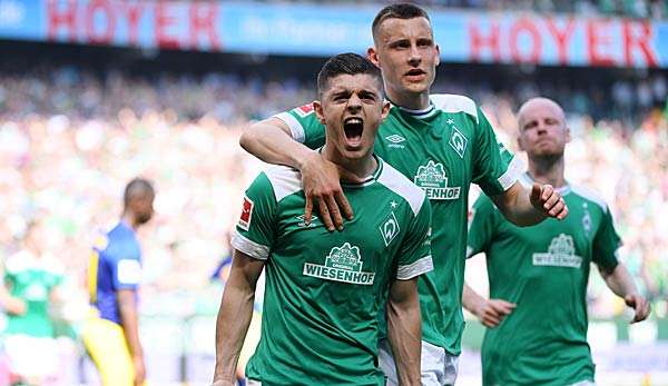 Milot Rashica (li. im Bild), Maximilian Eggestein (re. im Bild) und Co. treffen heute Nachmittag auf den SV Darmstadt 98. 