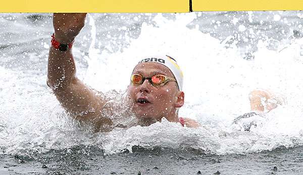 Rob Muffels war als Schlussschwimmer für die deutsche Staffel unterwegs.