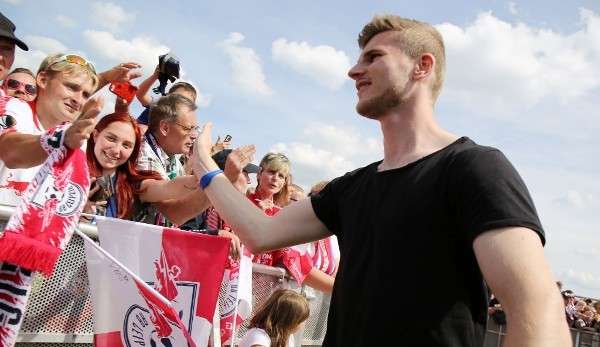 Einer der wenigen Deutschen bei RB Leipzig: Nationalspieler Timo Werner.