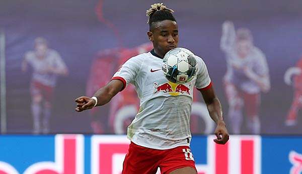 Christopher Nkunku hier im Freundschaftsspiel gegen Aston Villa.