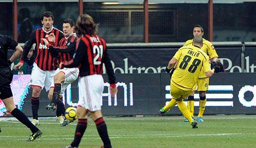 Der Schweizer Gökham Inler erzielte den Siegtreffer für Udinese gegen Milan