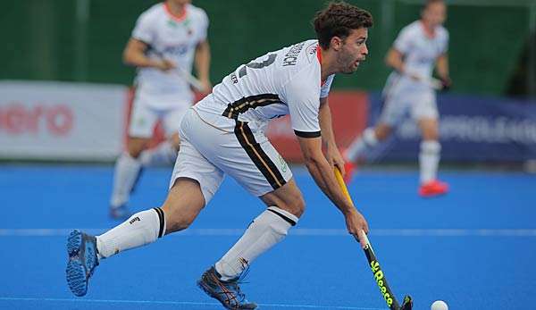 Die deutschen Hockey-Männer feiern Auftaktsieg.
