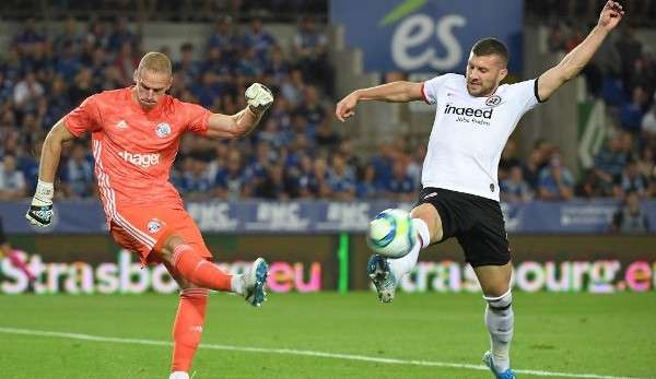 Ante Rebic von Eintracht Frankfurt zeigte gegen Racing Straßburg keine gute Leistung.