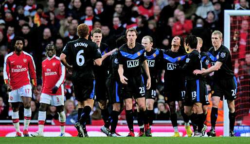 Durch den Sieg bei Arsenal hat ManUtd nun vier Punkte Vorsprung auf die Gunners