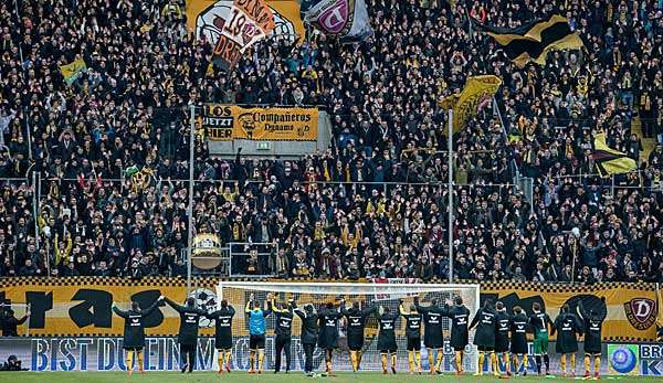 Der gestürzte Dresden-Fan hat wohl keine bleibenden Schäden davongetragen.