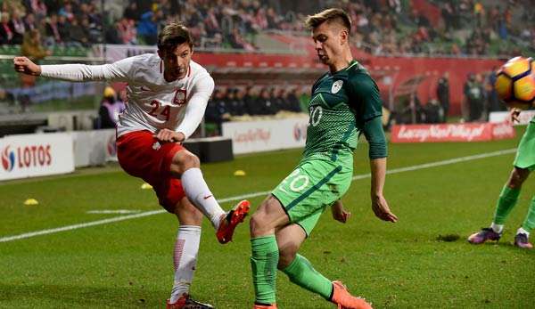 In der Gruppe G der EM-Qualifikation kommt es heute zum Spiel zwischen Slowenien und Polen.