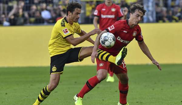 Thomas Delaney (l.) bot im Mittelfeld gegen Bayer Leverkusen eine ansprechende Leistung.