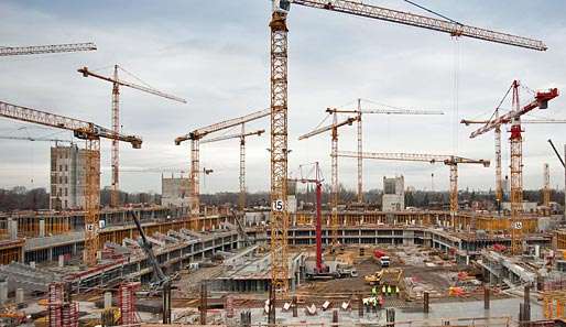 Wird pünktlich zur EM 2012 fertig sein: Maslice-Stadion in Breslau