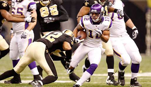 Percy Harvin (r.) kam von der University of Florida zu den Minnesota Vikings