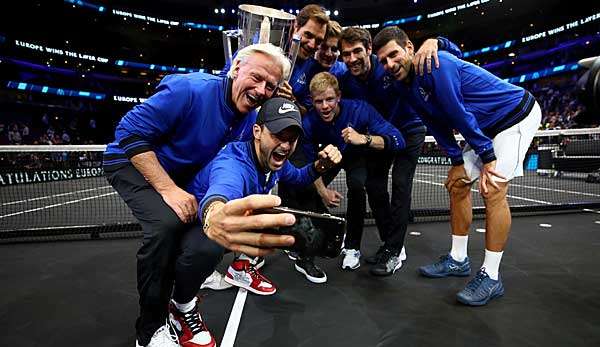 Siegreiches Team 2018: Das Team Europa um Novak Djokovic und Roger Federer schlug beim letzten Laver Cup die Weltauswahl mit 13:8.