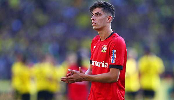 Kai Havertz hat einen Vertrag bis 2022 bei Bayer Leverkusen.