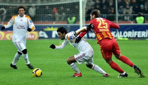 Arda Turan fungierte beim Gastspiel in Kayseri als Sturmspitze