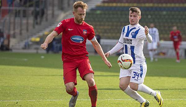 Marc Schnatterer peilt mit Heidenheim einen Sieg gegen den KSC an.