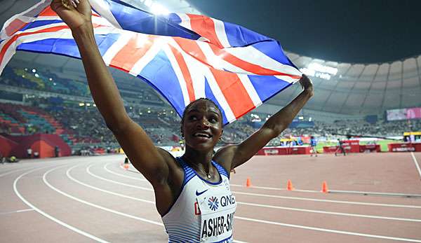 Dina Asher-Smith holt als erste Britin WM-Gold über 200 m.