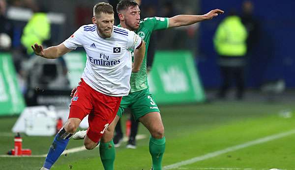 Aaron Hunt gewann mit dem HSV im März 2019 gegen Fürth.