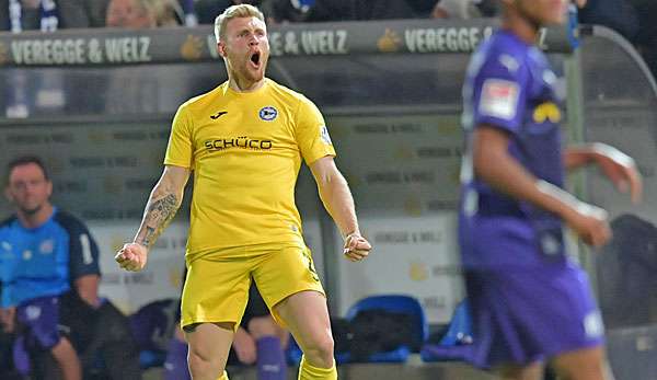 Andreas Voglsammer erzielte den Siegtreffer für Arminia Bielefeld.