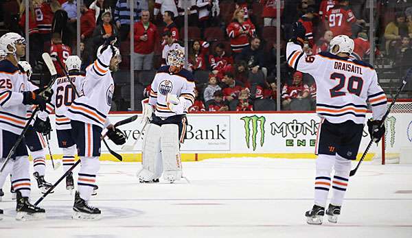 Leon Draisaitl hat gegen die Devils den Siegtreffer für Edmonton erzielt.