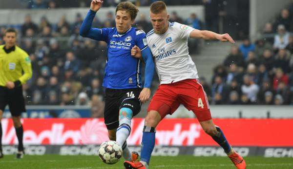 Arminia Bielefeld gewann die letzte Begegnung gegen den HSV mit 2:0.