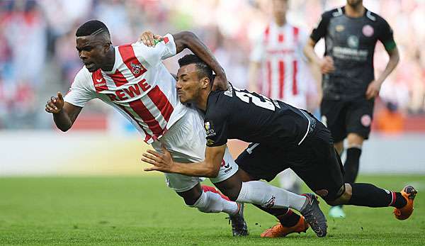 Jhon Cordoba und Karim Onisiwo trafen schon in der Saison 2017/18 in der Bundesliga aufeinander.