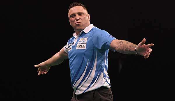 Machte bei der Darts-EM ein herausragendes Zweitrundenspiel und steht nun im Viertelfinale: Gerwyn Price.