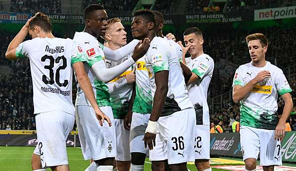 Gladbach hat sich gegen Frankfurt durchgesetzt.