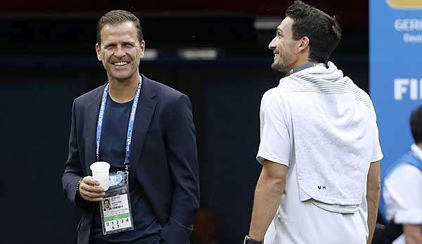 Kein "finaler Ausschluss": Oliver Bierhoff stellt Mats Hummels eine Rückkehr zur deutschen Nationalmannschaft in Aussicht.