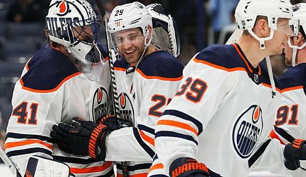 Steht mit den Edmonton Oilers an der Spitze der Western Conference: Deutschlands Eishockey-Superstar Leon Draisaitl.