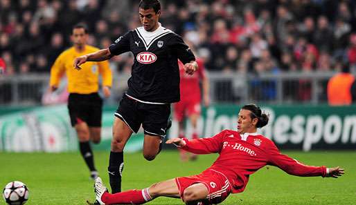 Marouane Chamakh (l.) erzielte in 204 Spielen für Girondins Bordeaux 52 Tore