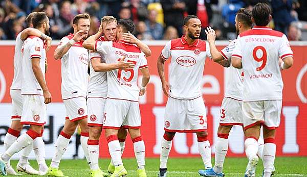 Fortuna Düsseldorf steht in der Tabelle über dem 1. FC Köln. 