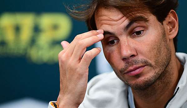 Rafael Nadal musste verletzt zurückziehen.