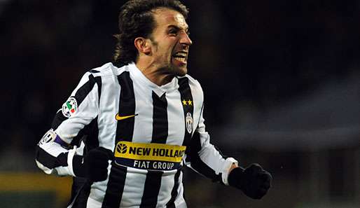 Alessandro del Piero erzielte beim Sieg gegen Genua zwei Tore für Juve