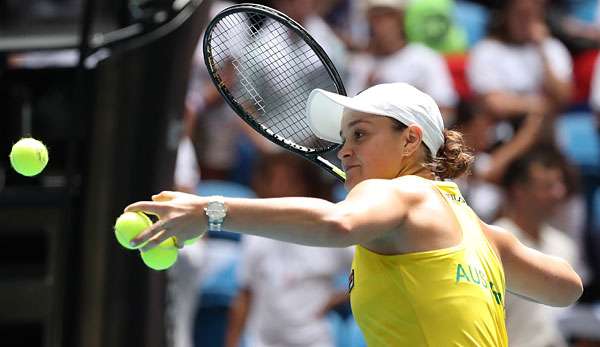 Ashleigh Barty hatte mit Caroline Garcia gar keine Probleme.