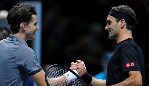 In einem hart umkämpften Match war Dominic Thiem (l.) am Ende ein Stückchen besser.