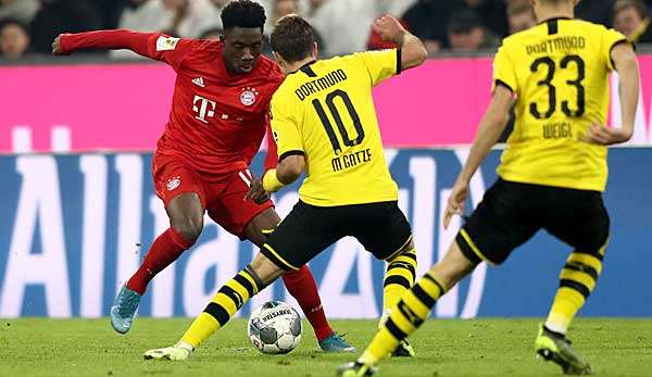 Alphonso Davies überzeugte gegen Borussia Dortmund.