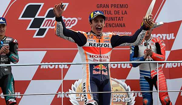 Marc Marquez hat auch das Saisonfinale in Valencia gewonnen.