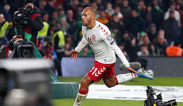 Martin Braithwaite gelang in der 73. Minute für Dänemark der Treffer ins Glück.