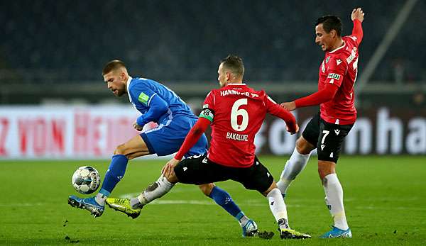 Der SV Darmstadt 98 gewann mit 2:1 gegen Hannover 96.