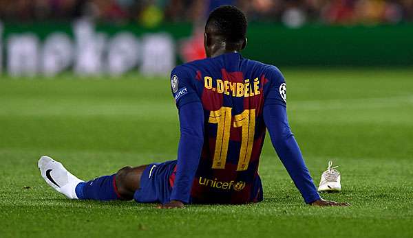 Ousmane Dembele fällt verletzt aus.