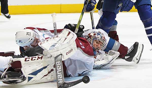 Hielt starke 38 Schüsse und avancierte somit zum Matchwinner: NHl-PGoalie Philipp Grubauer von den Colorado Avalanche.