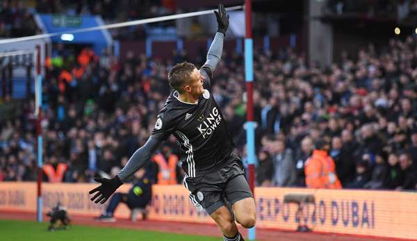 Jamie Vardy führt in England die Torschützenliste an.