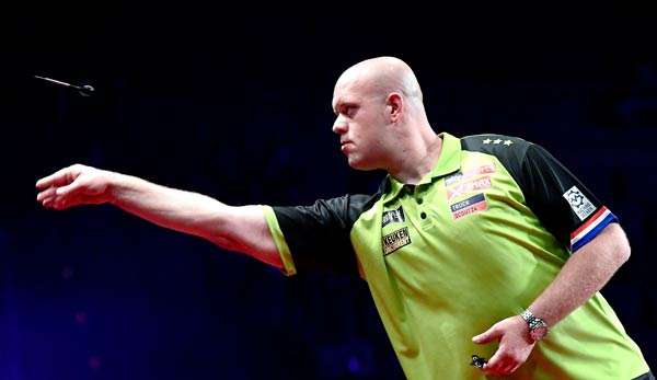 Michael van Gerwen tritt als Titelverteidiger zur Darts-WM an.