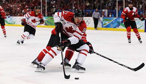 Gegen die Schweiz verwandelte Sidney Crosby den entscheidenden Penalty