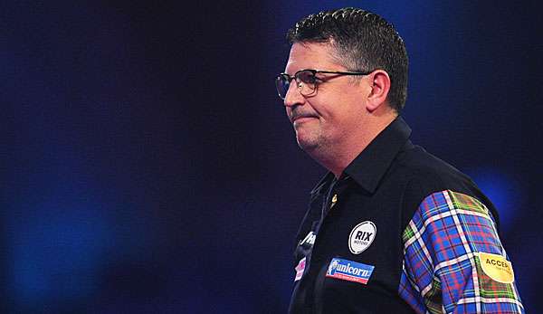 Gary Anderson ist im Achtelfinale überraschend gescheitert.