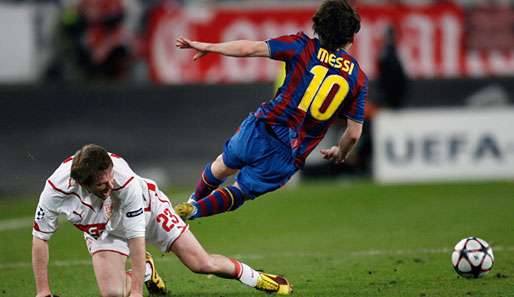 Wie gut war Stuttgart? So gut, dass Lionel Messi (r.) nur wenige gute Aktionen hatte